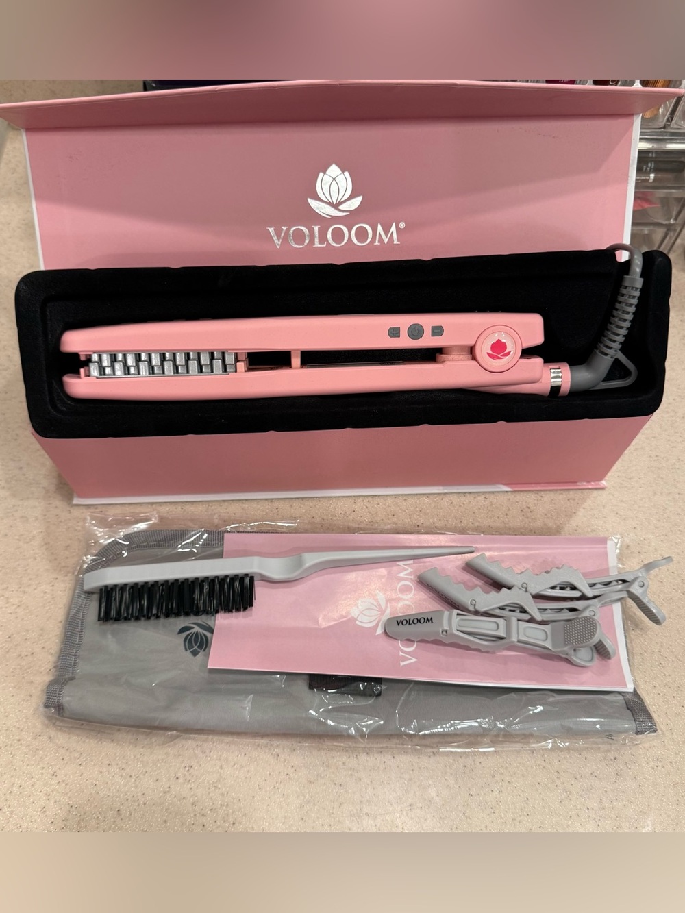 VOLOOM 2.0 Hair Volumizing Iron with Accessories NIB